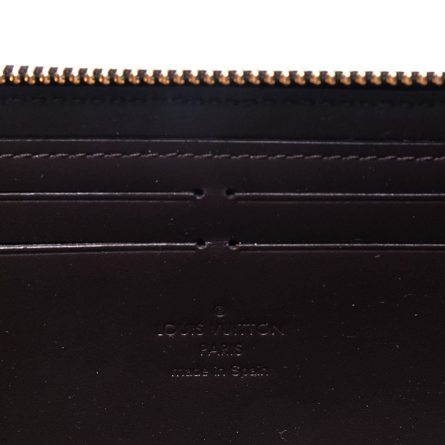 Louis Vuitton Patent Miroir Clemence Wallet Magenta Black 4 of 4