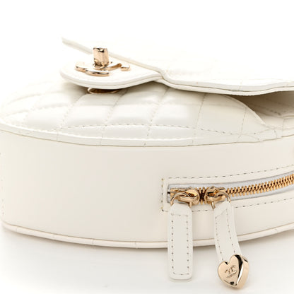 Chanel Lambskin Quilted CC In Love Heart Bag White 10 of 10