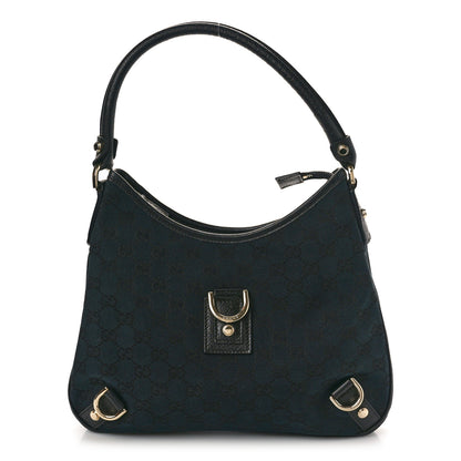 Gucci Monogram Medium Abbey D Ring Hobo Black 1 of 12