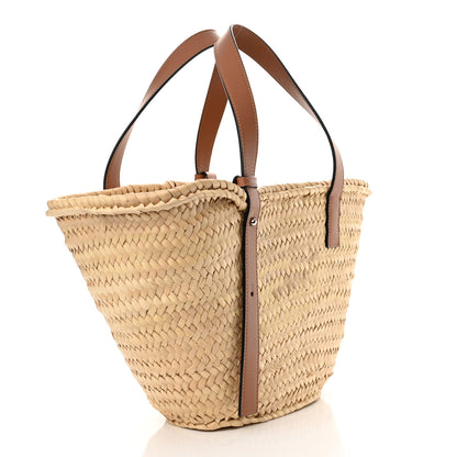 Loewe X MY NEIGHBOR TOTORO Raffia Dust Bunnies Basket Tote Bag Black Tan 3 of 15