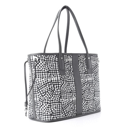 MCM Visetos Medium Liz Reversible Shopper Tote Phantom Grey 10 of 15