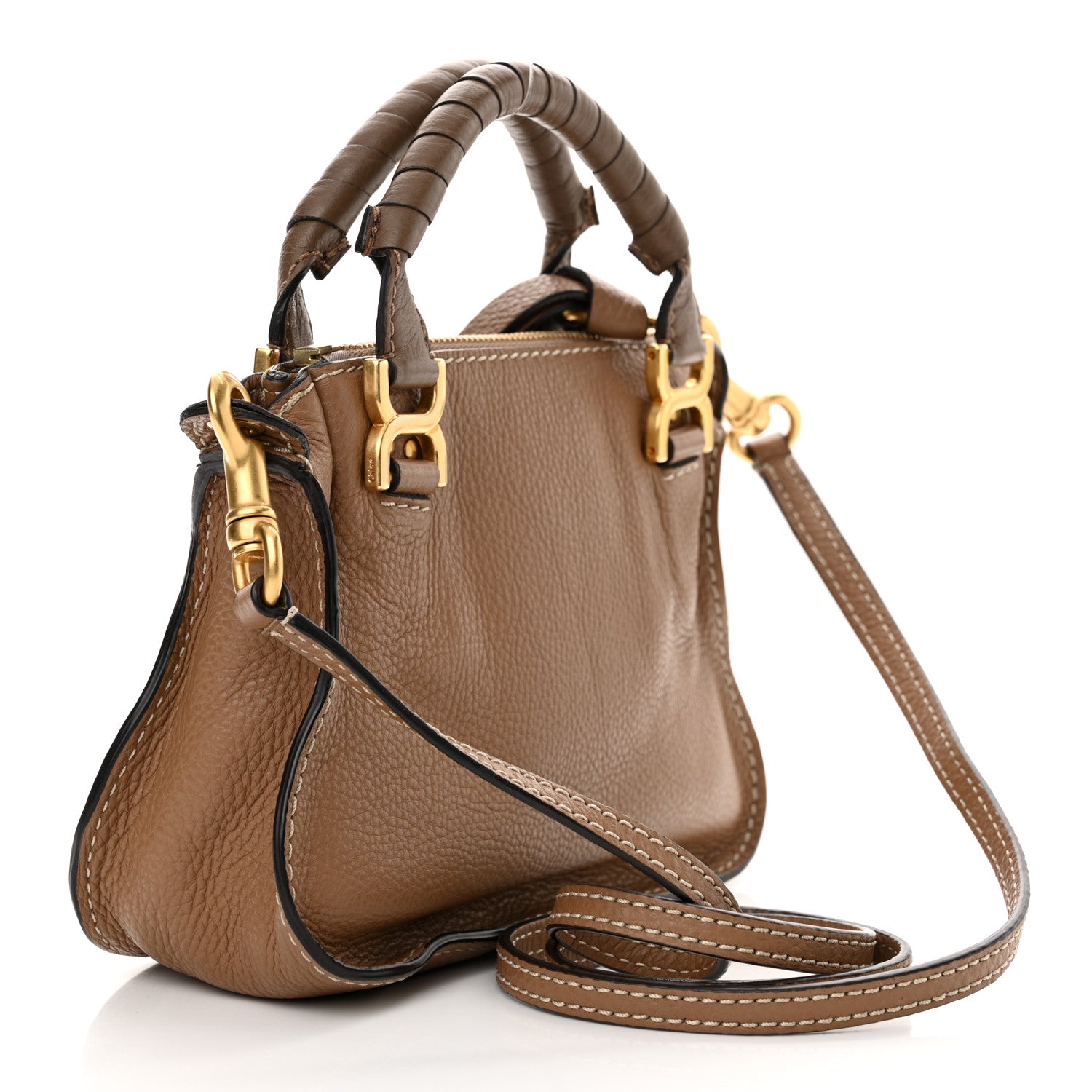 Chloe Calfskin Mini Marcie Satchel Nut 3 of 9