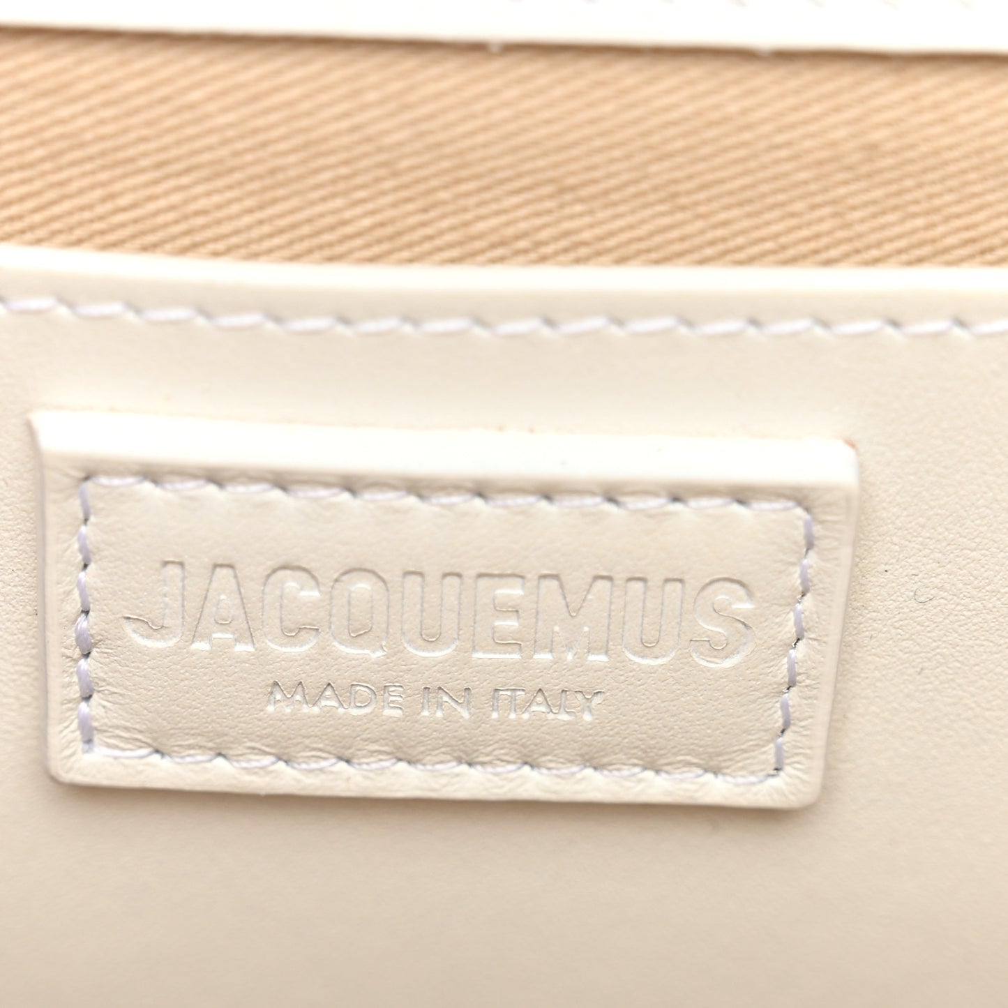 Smooth Calfskin Long Le Grand Bambino Clutch White
