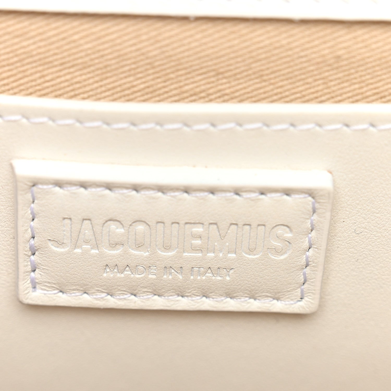 Jacquemus Smooth Calfskin Long Le Grand Bambino Clutch White 6 of 10