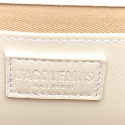 Jacquemus Smooth Calfskin Long Le Grand Bambino Clutch White 6 of 10