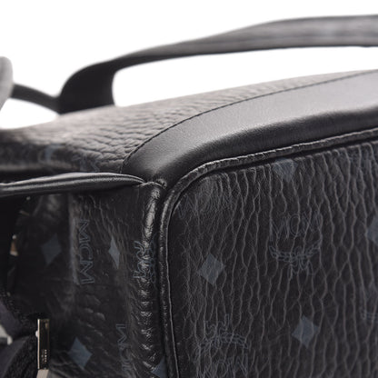 MCM Visetos Small Side Stud Stark Backpack Black 16 of 19