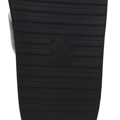 Louis Vuitton Wool Womens Cosy Flat Comfort Clog Mules 42 Anthracite Grey 7 of 9