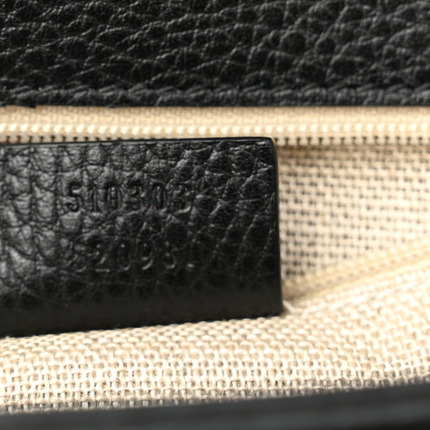 Gucci Dollar Calfskin Interlocking G Shoulder Bag Black 7 of 11