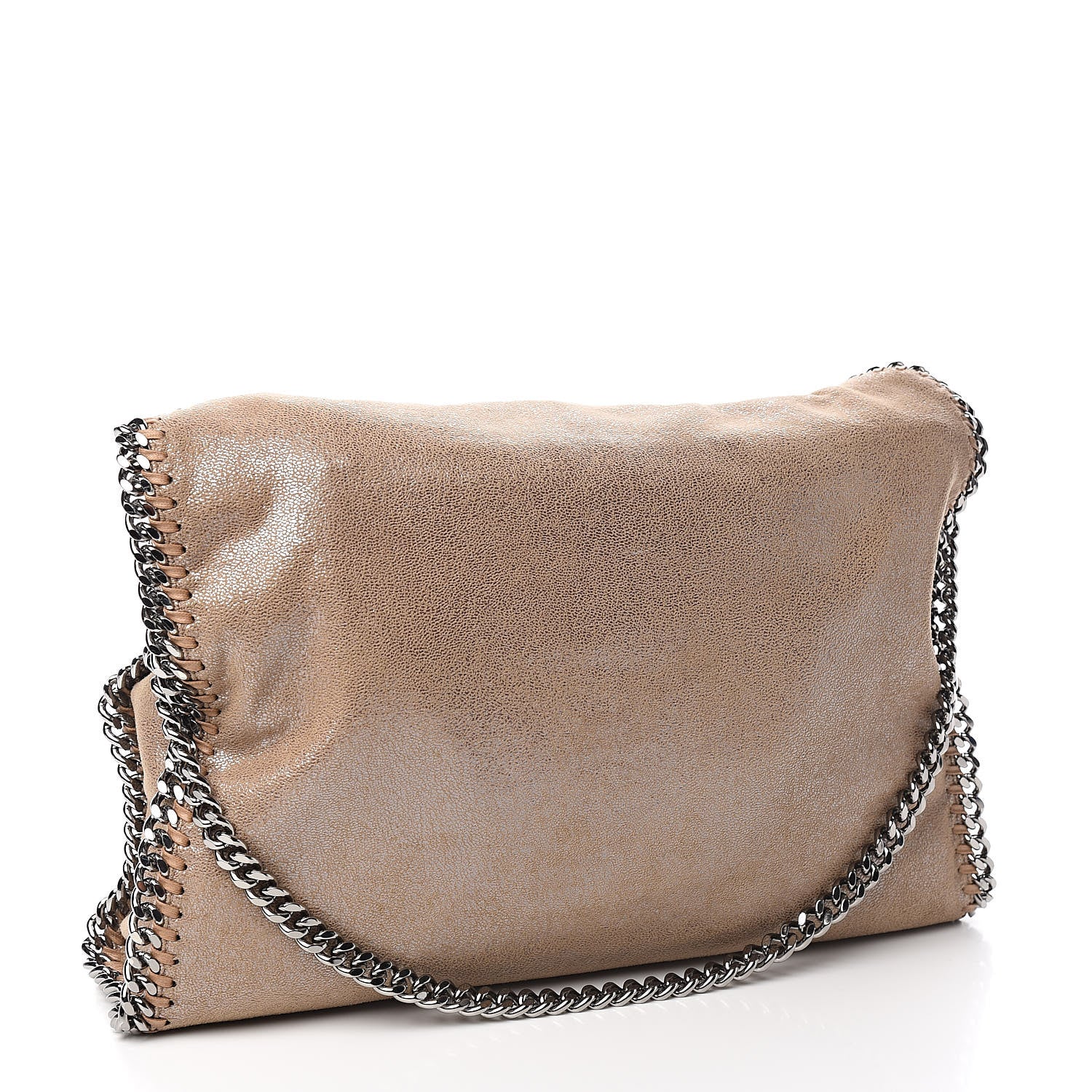 Stella McCartney Shaggy Deer Falabella Fold Over Tote Taupe 3 of 10