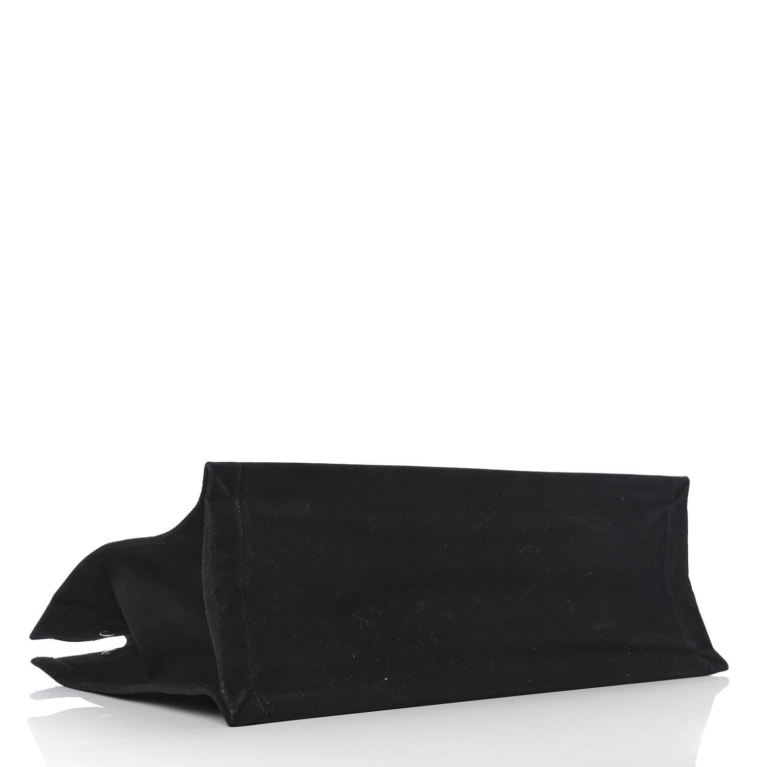 Saint Laurent Linen Calfskin Rive Gauche Tote Black 4 of 10