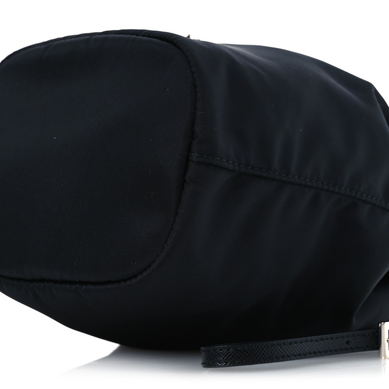 Prada Saffiano Tessuto Nylon Vela Bucket Wristlet Black 11 of 11