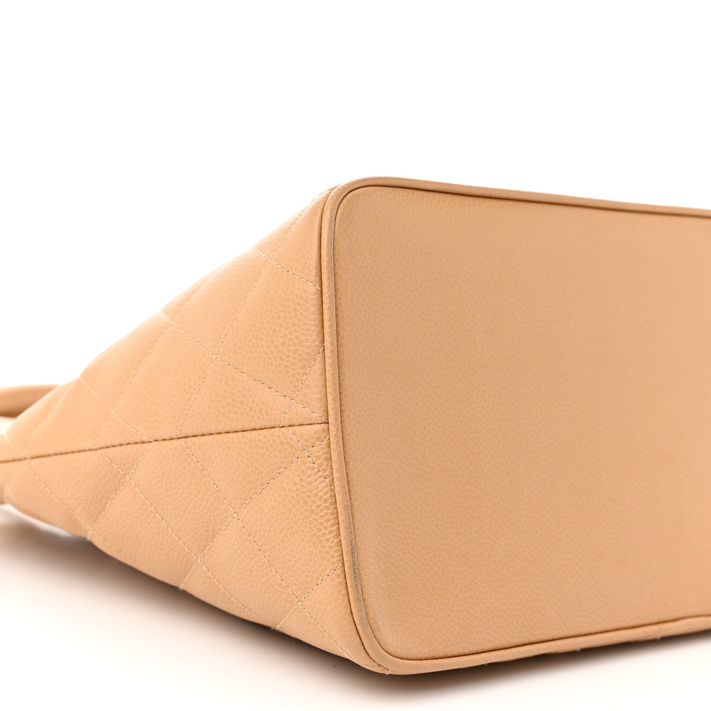 Caviar Quilted Medallion Tote Beige