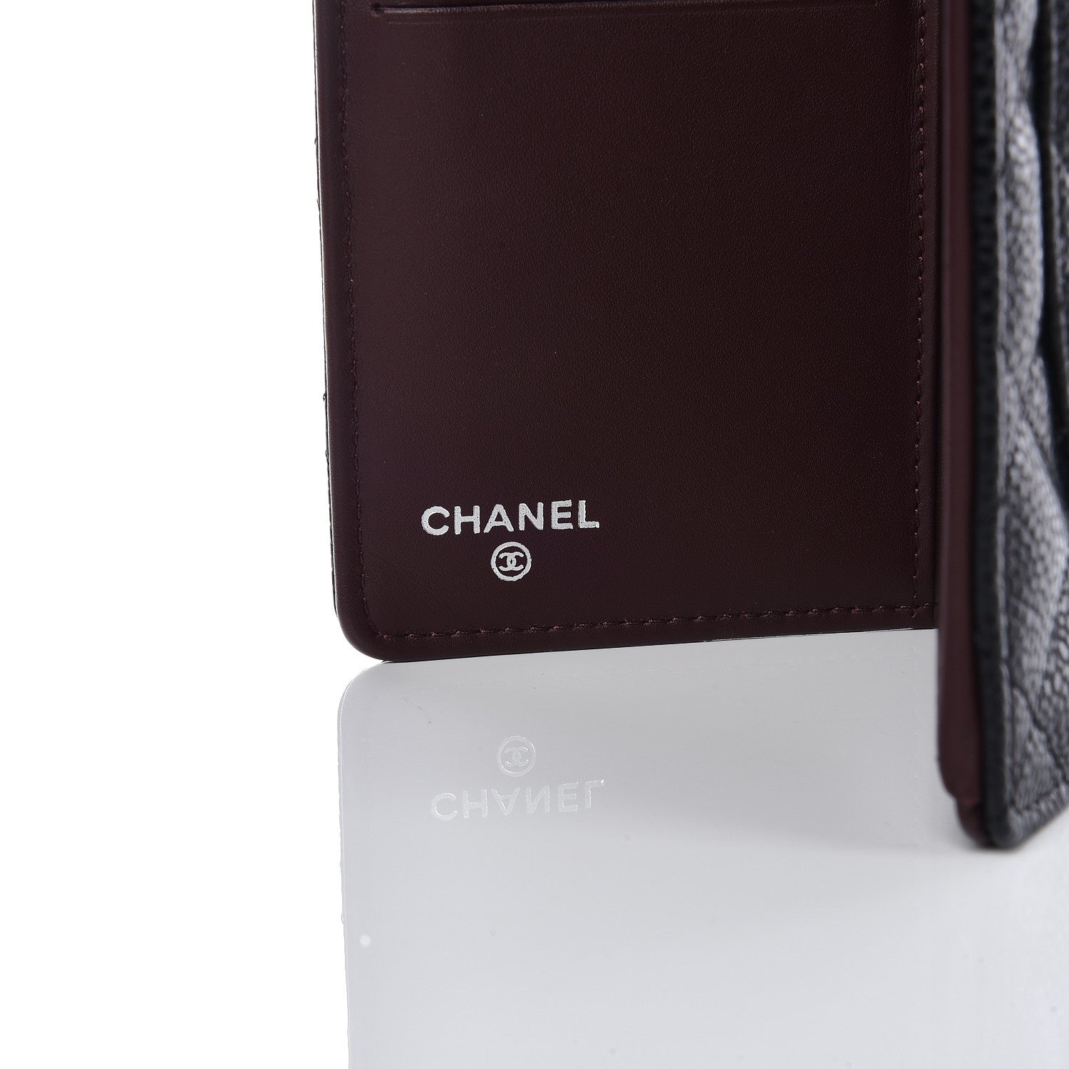 Chanel Caviar Quilted Yen Wallet Black 6 of 10