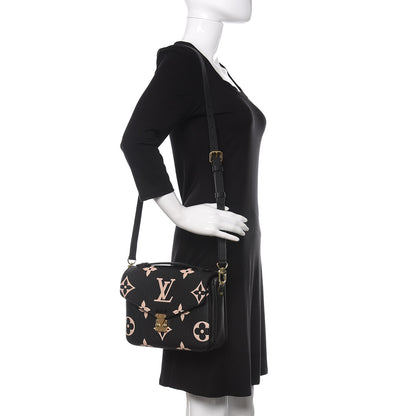 Louis Vuitton Empreinte Monogram Giant Pochette Metis Black Beige 2 of 9