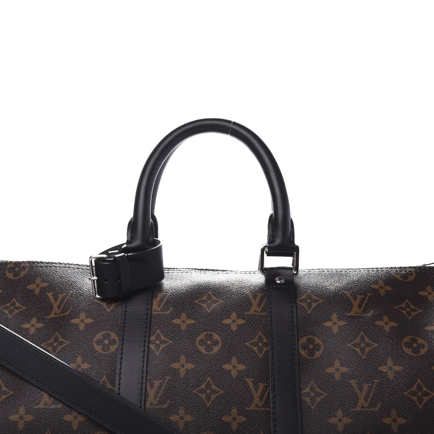 Louis Vuitton Monogram Macassar Keepall Bandouliere 45 8 of 9