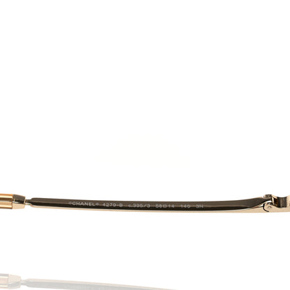 Chanel Metal Aviator Sunglasses 4279-B Gold 5 of 8