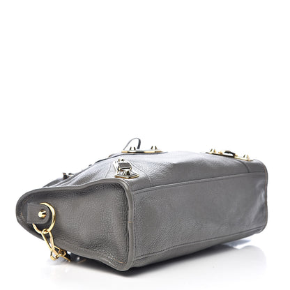 Balenciaga Chevre Gold Metallic Edge Hardware S City Gris Acier 4 of 12