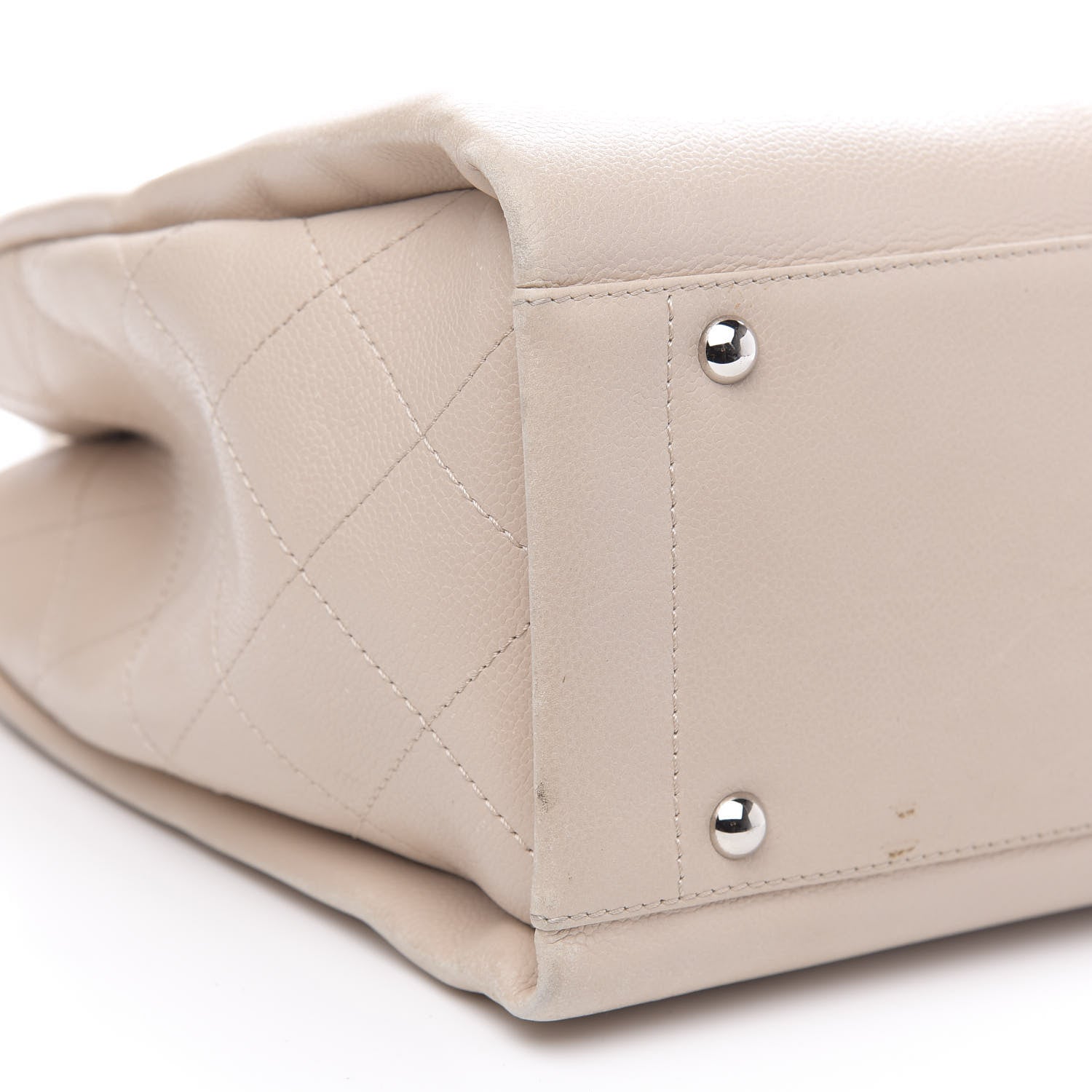 Chanel Caviar CC Tote Beige 9 of 19