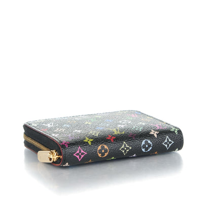 Louis Vuitton Monogram Multicolor Zippy Coin Purse Black 4 of 7