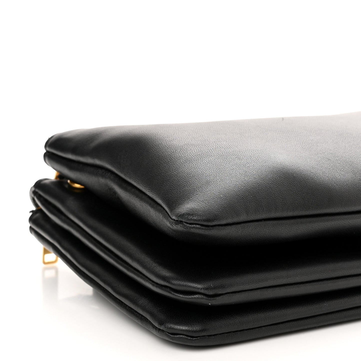 Lambskin Small Trio Crossbody Bag Black