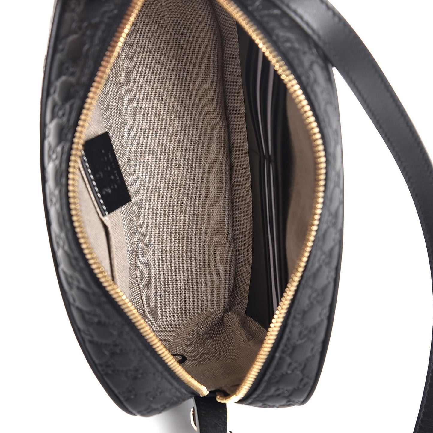 Microguccissima Mini Bree Messenger Bag Black