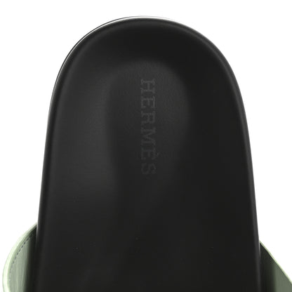Hermes Epsom Womens Chypre Sandals 38 Vert Jade 7 of 10