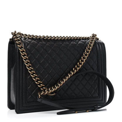 Chanel Caviar Quilted Large Boy Flap Black 2 of 6