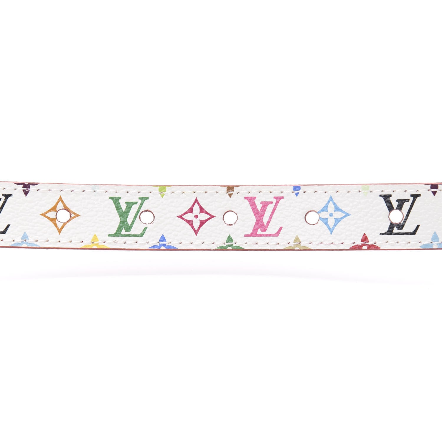 Louis Vuitton Monogram Multicolor LV Initiales Belt 80 32 White 4 of 7