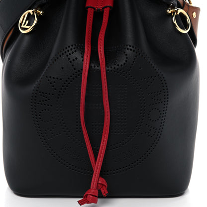 Fendi Vitello Grace F is Fendi Stamp Patch Perforated Small Mon Tresor Bucket Bag Black 7 of 11