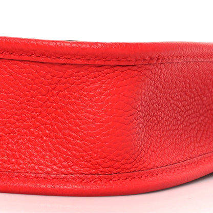 Hermes Taurillon Maurice Flipperball Sangle Evelyne TPM Rouge De Coeur Bleu Frida 9 of 9