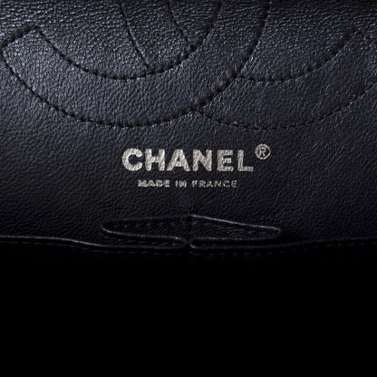 Chanel Metallic Calfskin Quilted 2.55 Reissue 226 Flap Dark Navy Blue 7 of 9