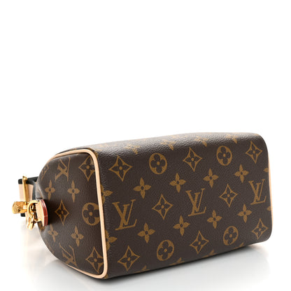 Louis Vuitton Monogram Speedy Bandouliere 20 Black 4 of 9