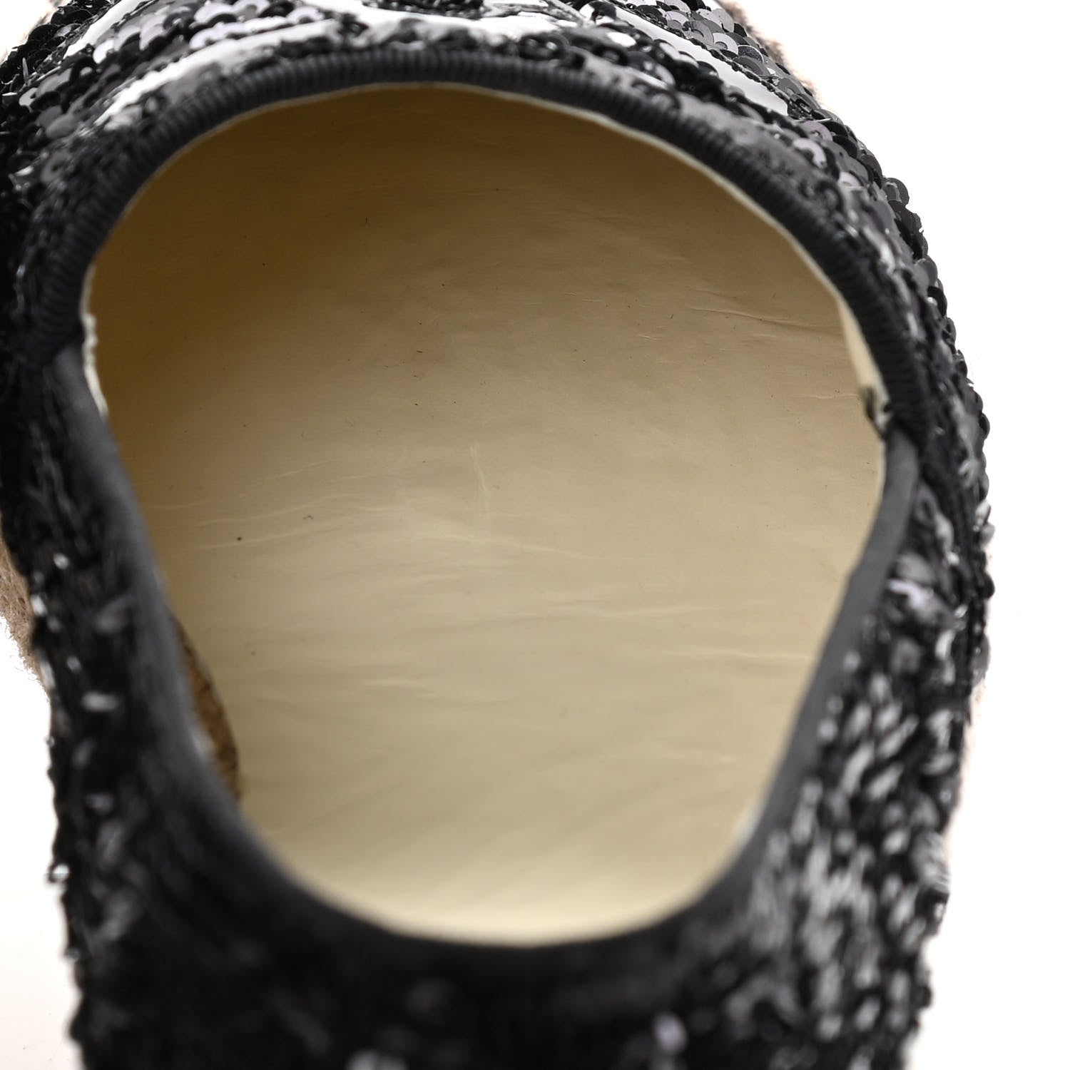 Chanel Patent Sequin CC Espadrilles 41 Black 12 of 13