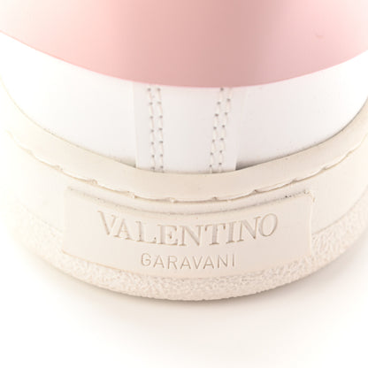Valentino Garavani Calfskin Womens Backnet Sneakers 39.5 White Water Rose 10 of 15