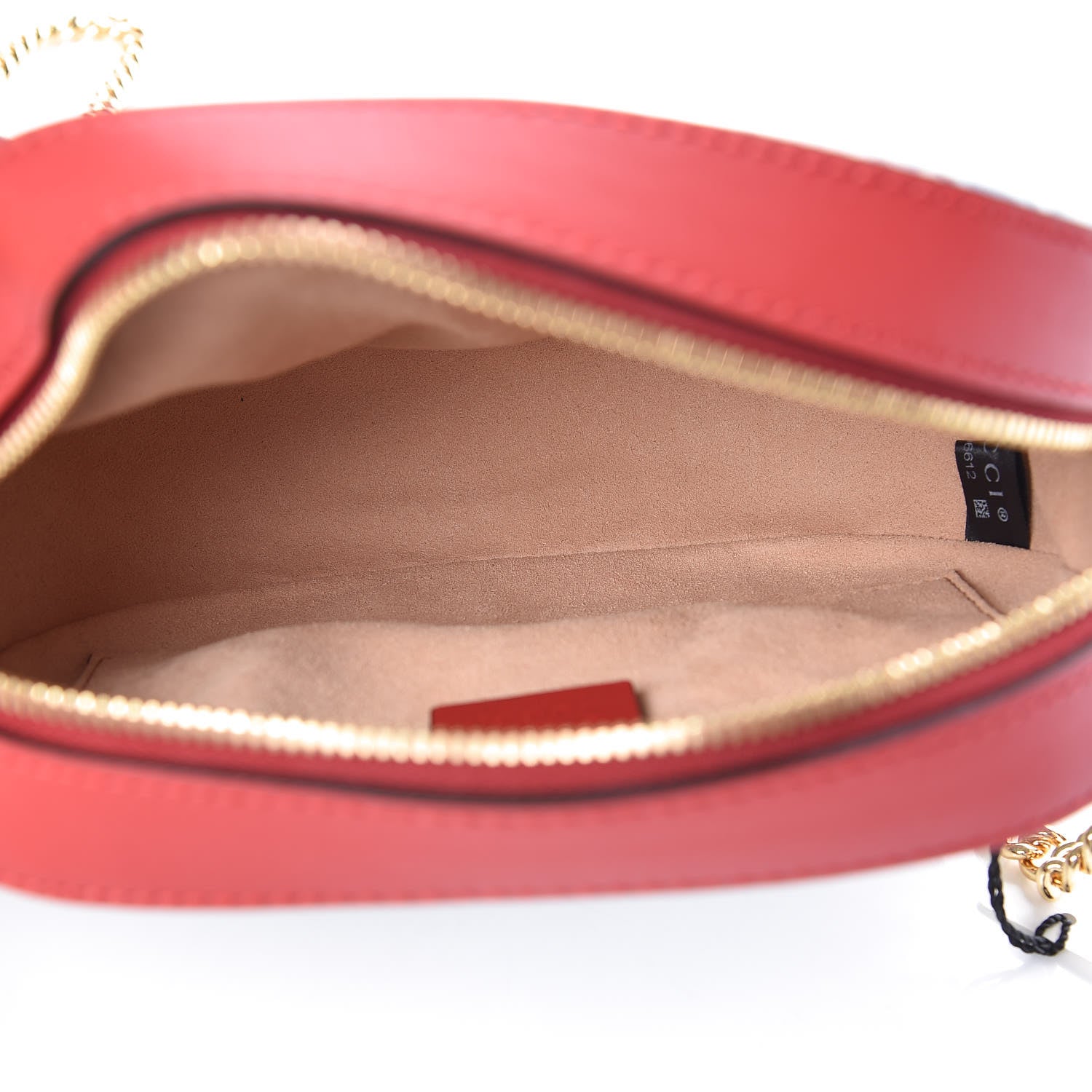 Gucci GG Supreme Monogram Blooms Mini Chain Shoulder Bag Beige Blue Navy Hibiscus Red 5 of 9
