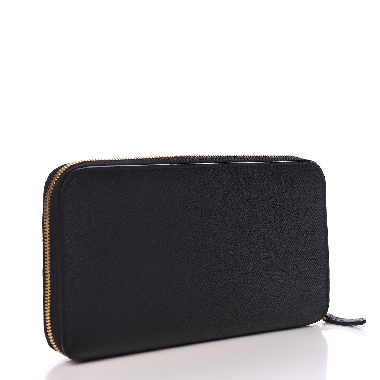 Grained Calfskin BB Continental Zip Around Wallet Black