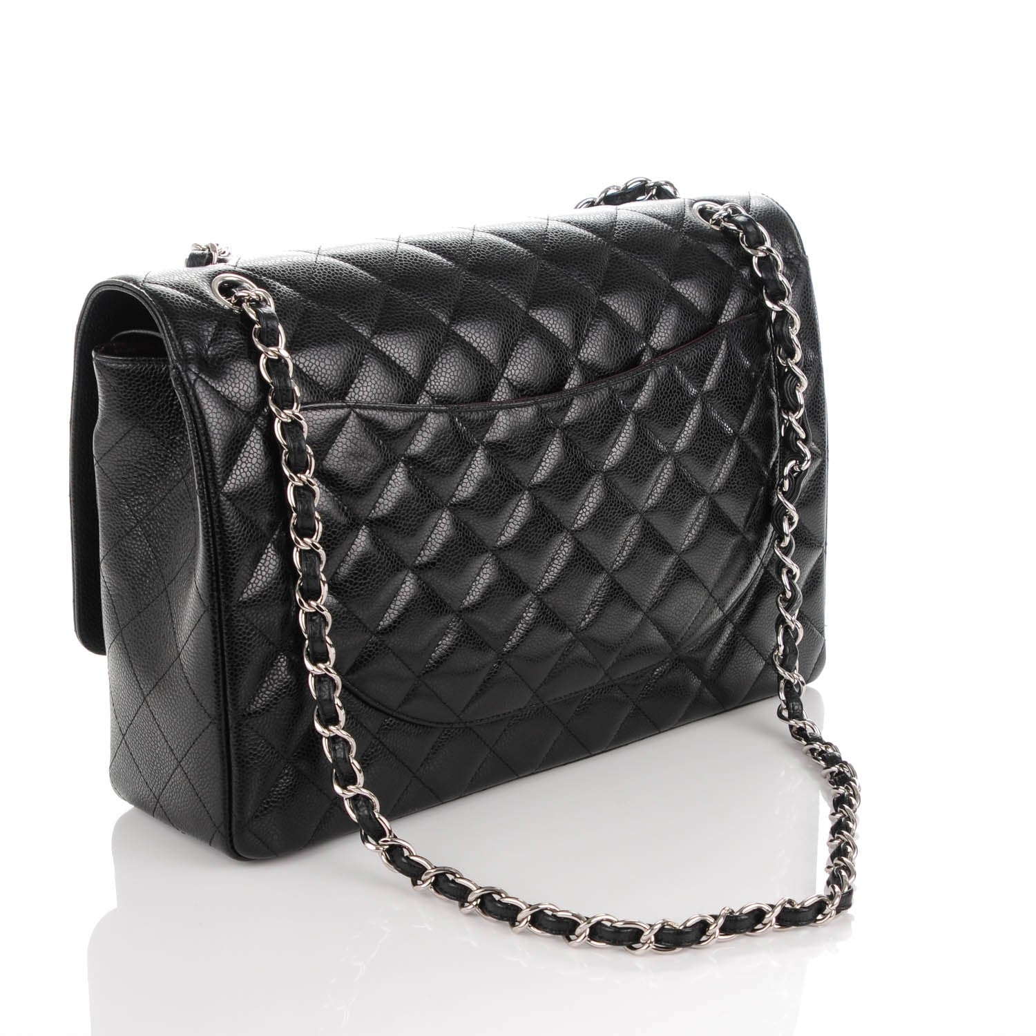 Chanel Caviar Quilted Maxi Double Flap Black 3 of 7