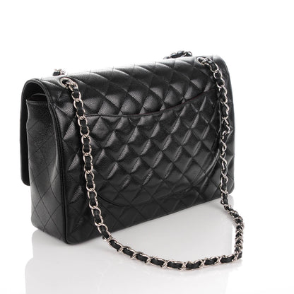 Chanel Caviar Quilted Maxi Double Flap Black 3 of 7