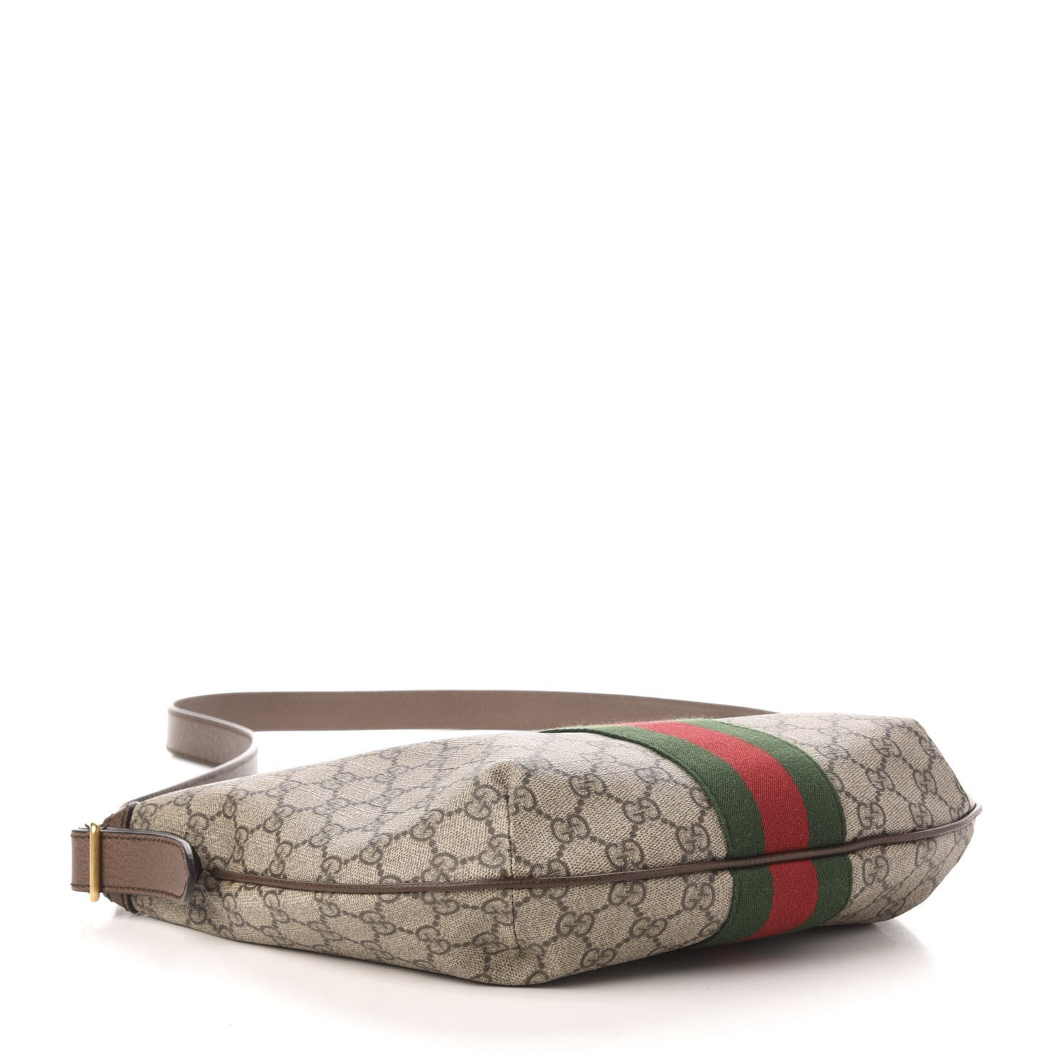 Gucci GG Supreme Monogram Web Small Ophidia Half Moon Hobo Brown 4 of 11