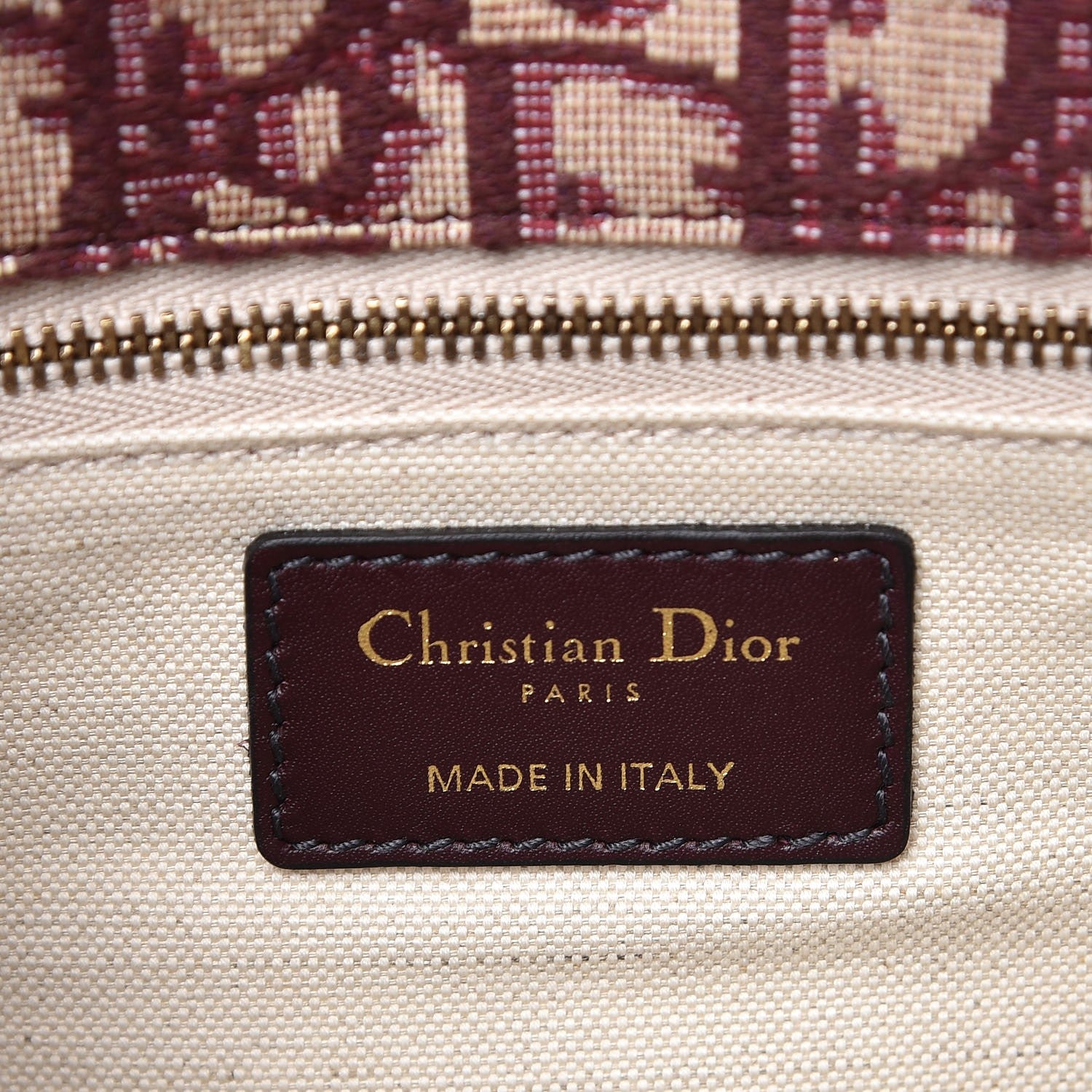 Christian Dior Oblique DiorAddict Flap Bag Burgundy 6 of 9
