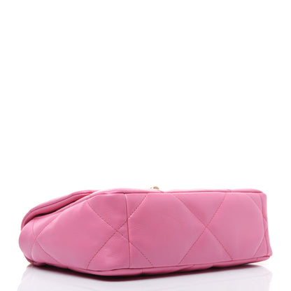 Chanel Lambskin Quilted Medium 19 Flap Pink 4 of 17