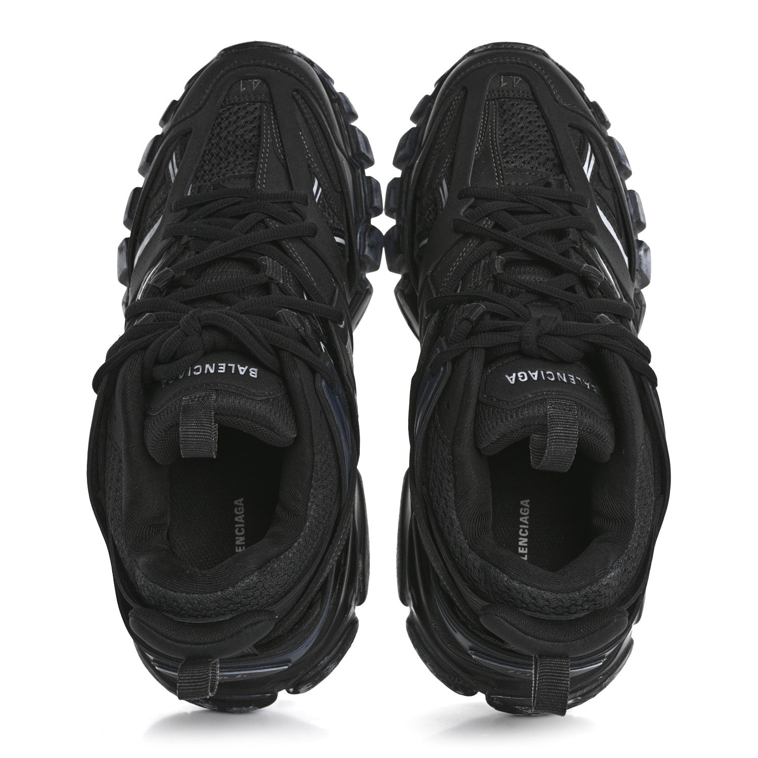 Balenciaga Mesh Rubber Uni-Matte Full Color Womens Track Sneakers 41 Faded Black 2 of 11