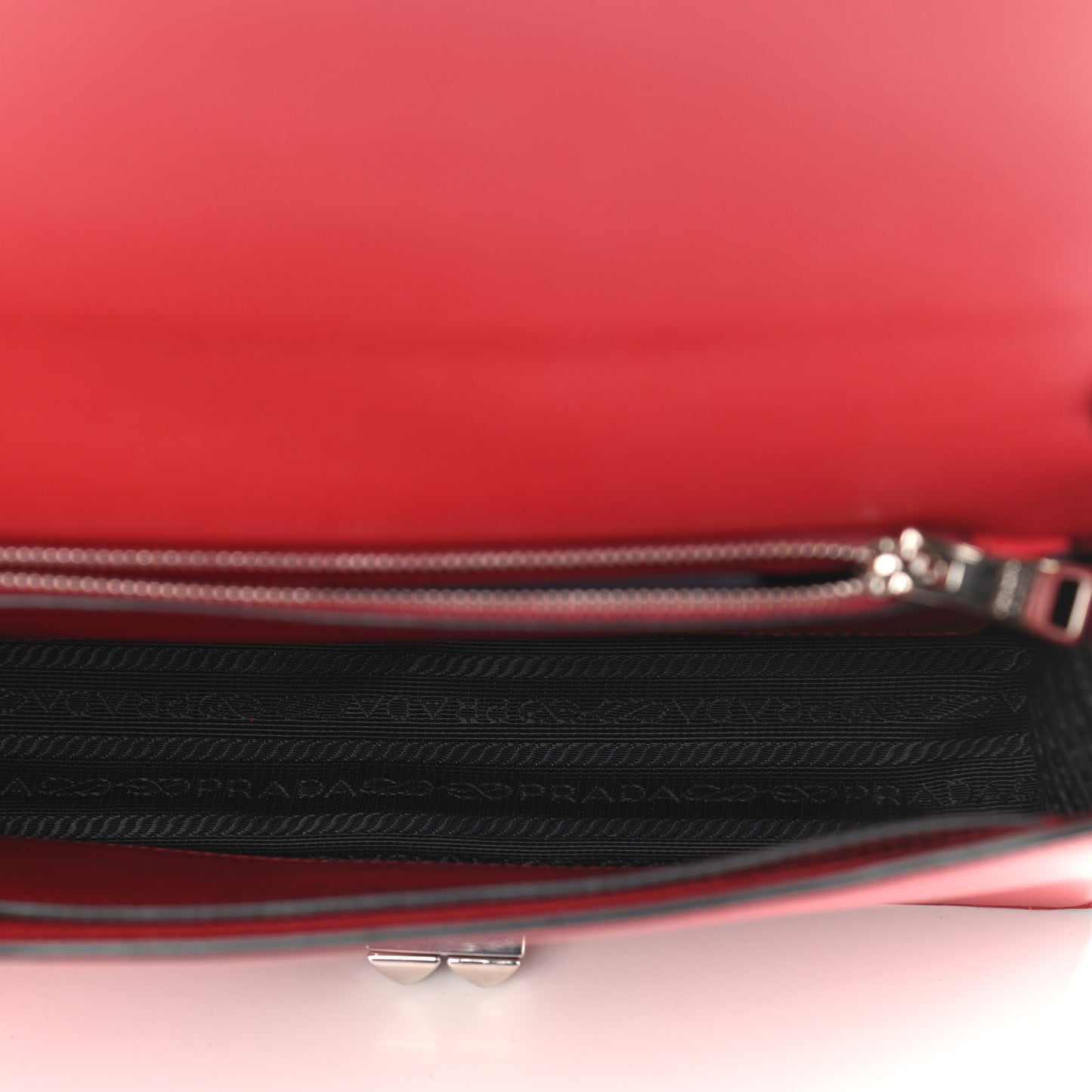Saffiano City Calfskin Studded Large Elektra Shoulder Bag Fuoco Black