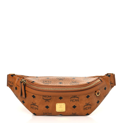 MCM Visetos Small Fusten Belt Bag Cognac 1 of 8