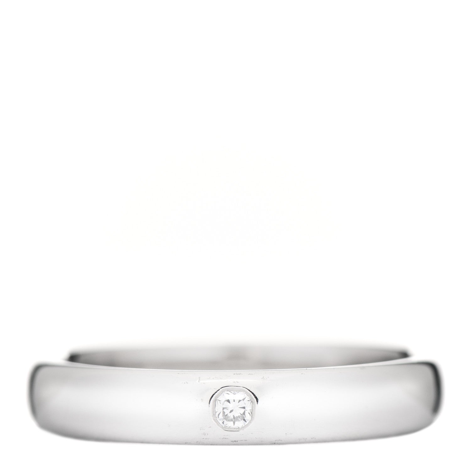 Tiffany Platinum Diamond 4mm Lucida Wedding Band Ring 61 9.5 1 of 5