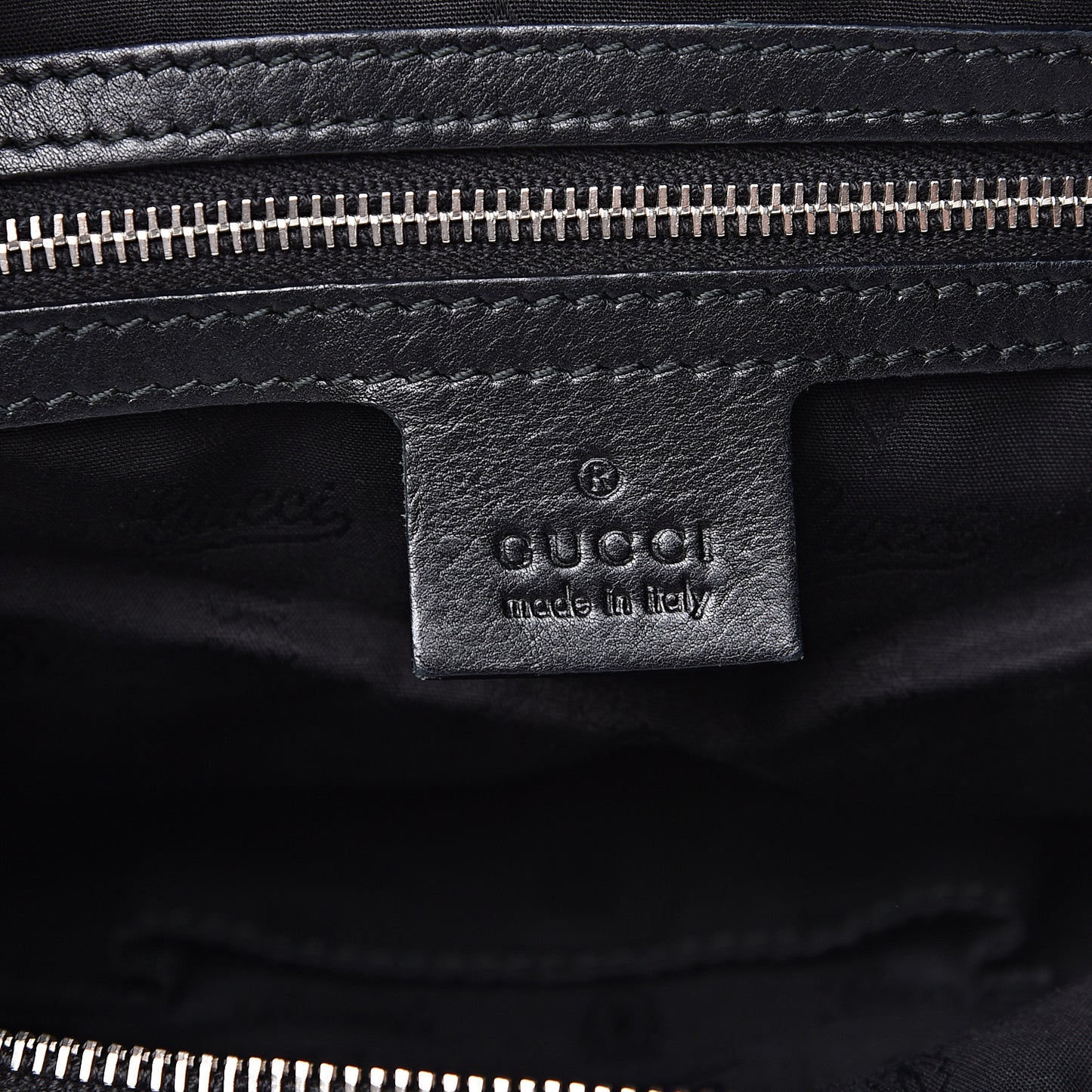 Guccissima Large GG Twins Hobo Black