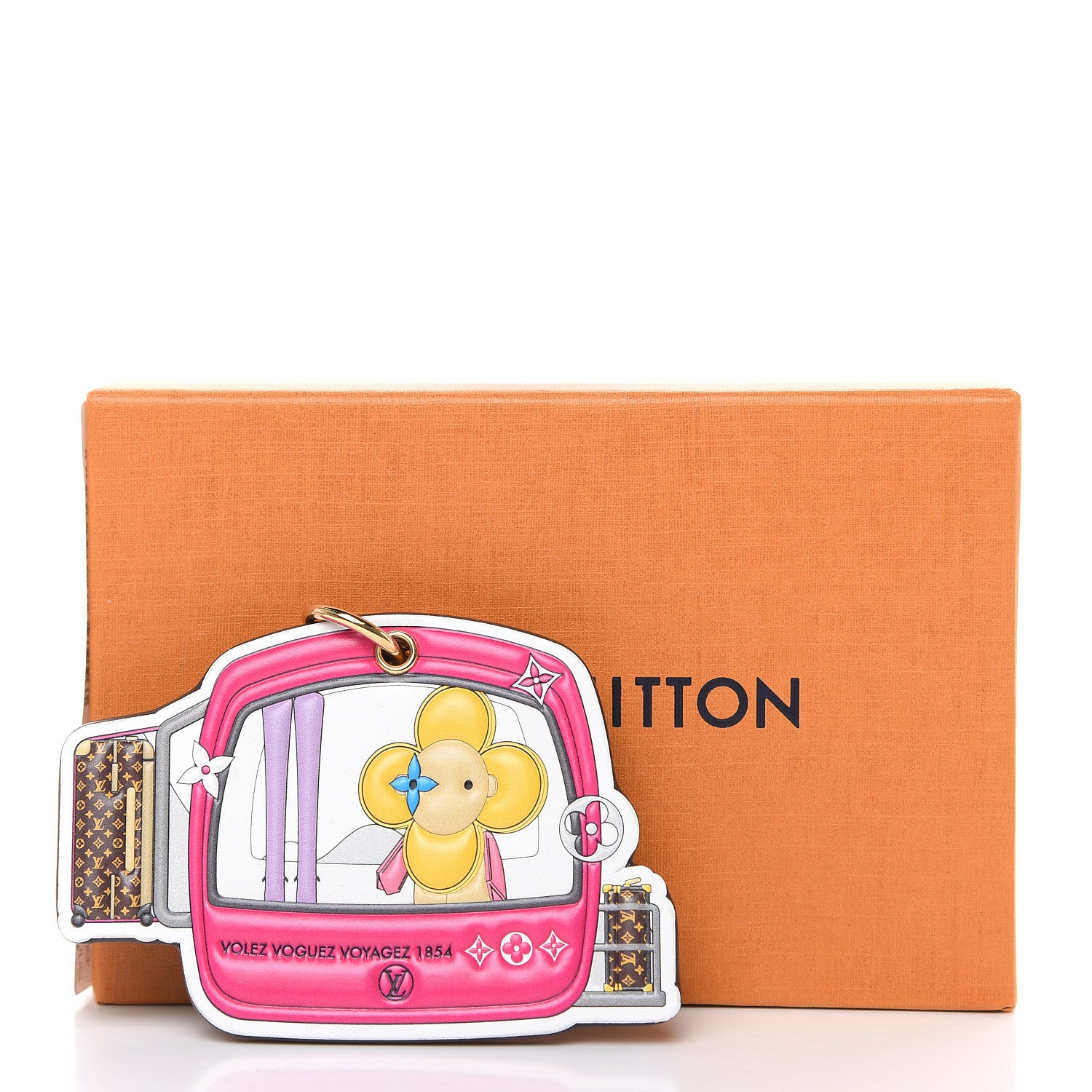 Louis Vuitton Monogram 2019 Christmas Animation Courchevel Bag Charm Key Ring 3 of 3