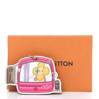 Louis Vuitton Monogram 2019 Christmas Animation Courchevel Bag Charm Key Ring 3 of 3