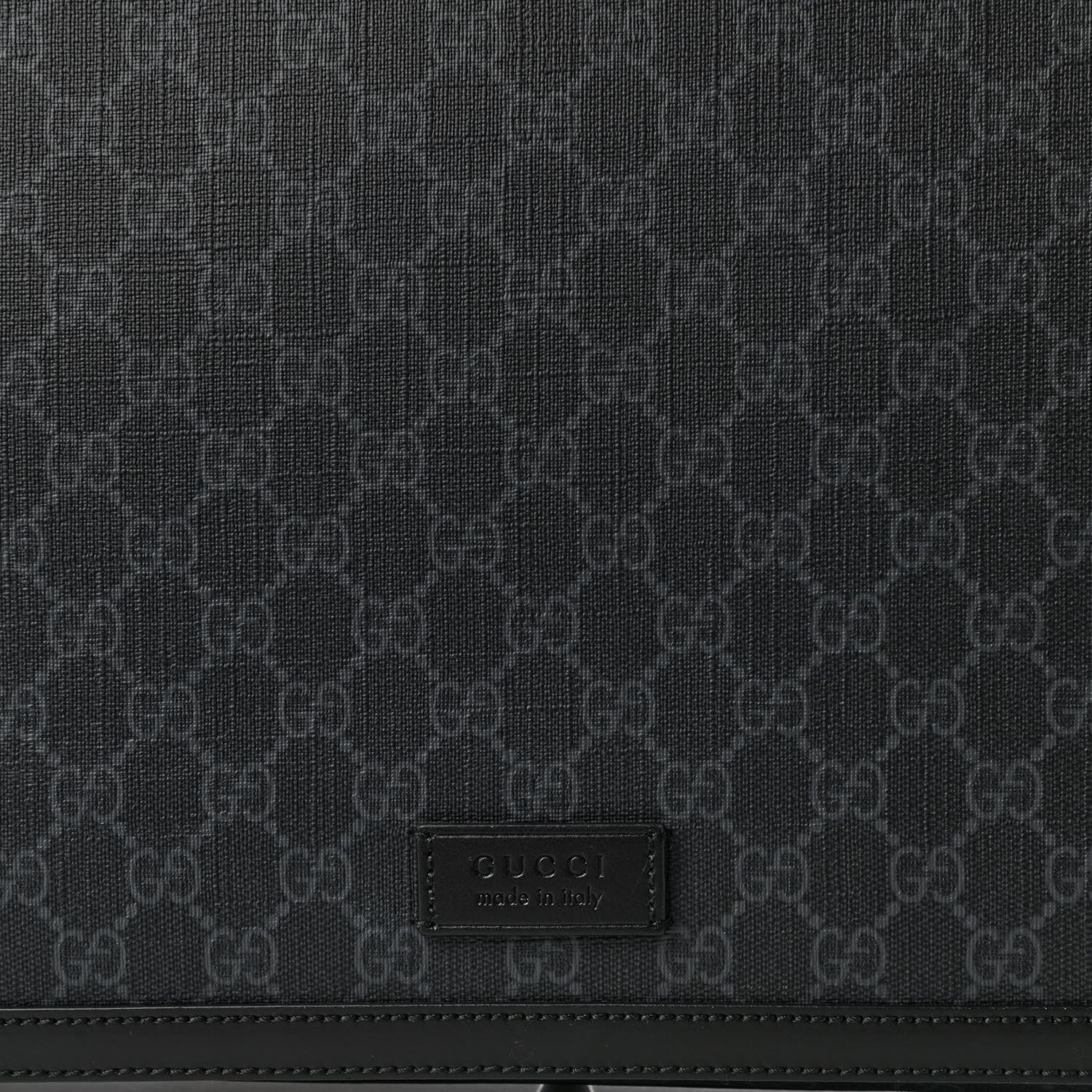 Gucci GG Supreme Monogram Web Messenger Diaper Bag Black Grey 9 of 11