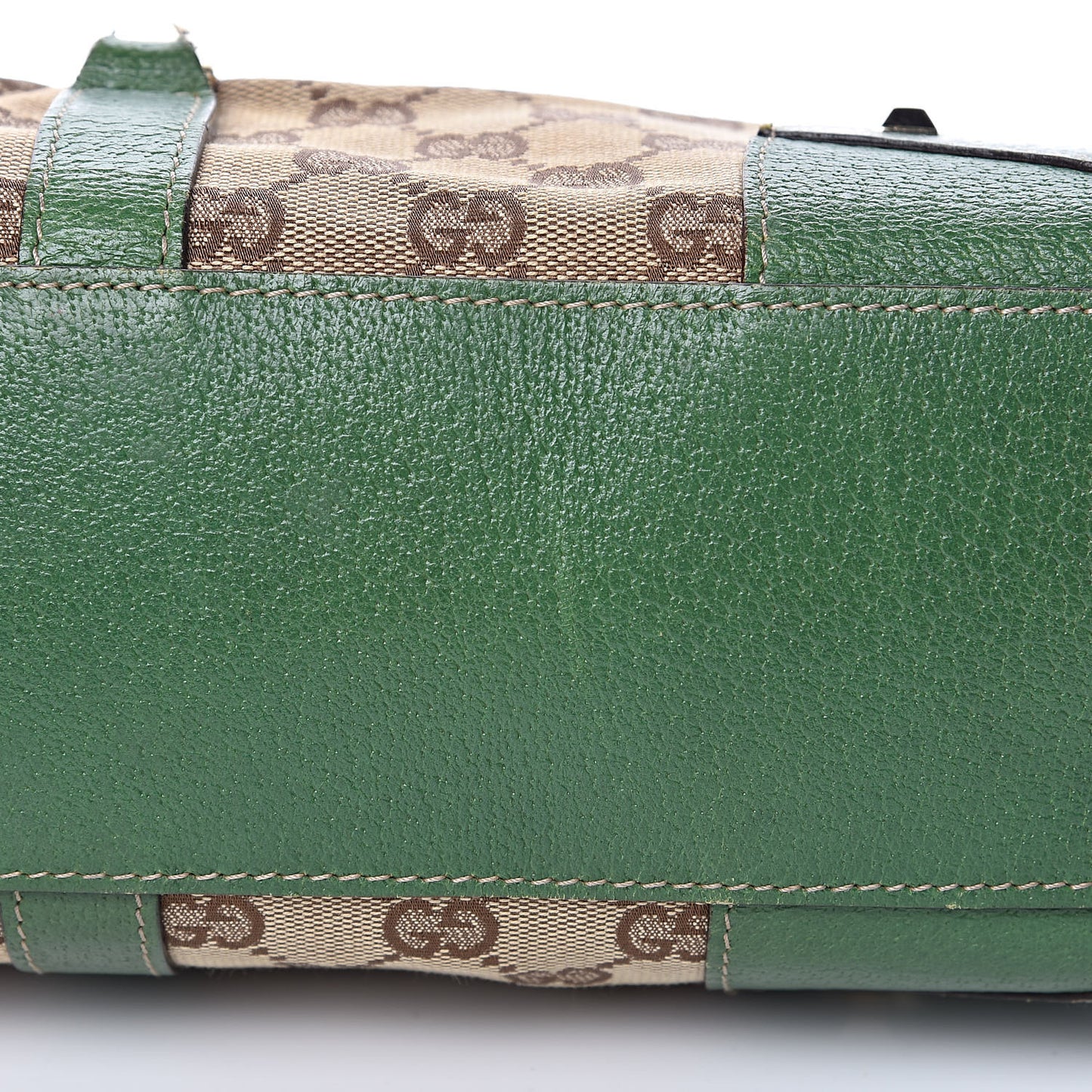 Monogram Calfskin Large Bardot Tote Green